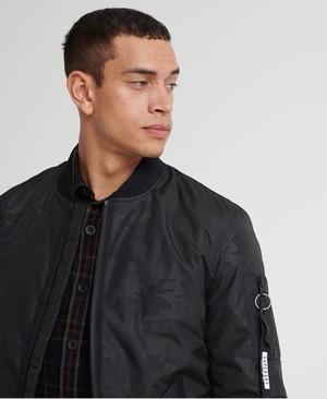 Superdry Surplus Goods Shackett Férfi Kabát Fekete | MSJDQ0176